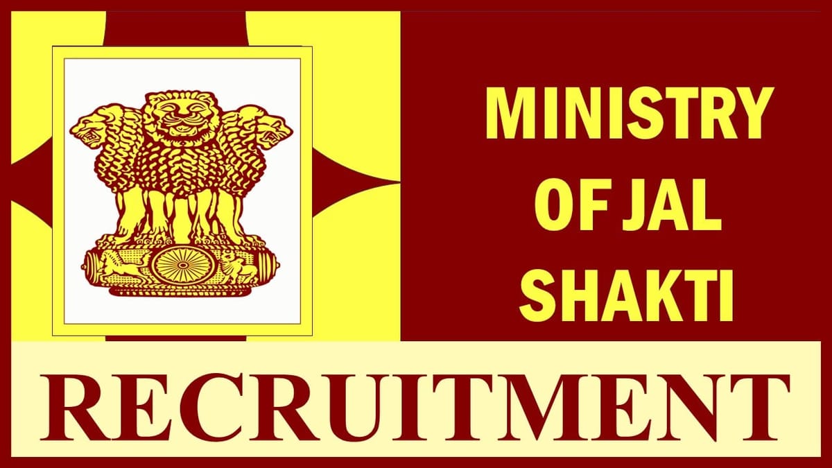 Ministry of Jal Shakti Recruitment 2023: Monthly Salary Up to Rs.151100, Check Vacancies, Age, Qualification and Application Procedure