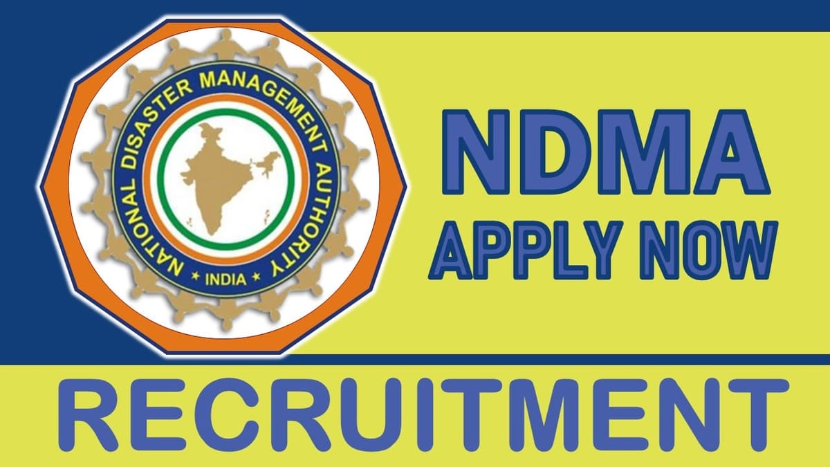 NDMA Recruitment 2023: Check Post, Qualification, Salary and Other Details