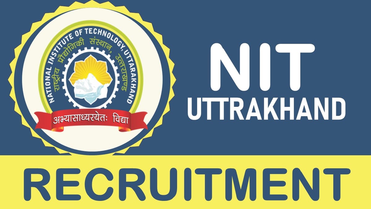 NIT Uttarakhand Recruitment 2023: Check Post, Age, Essential Qualifications, Selection Process and How to Apply