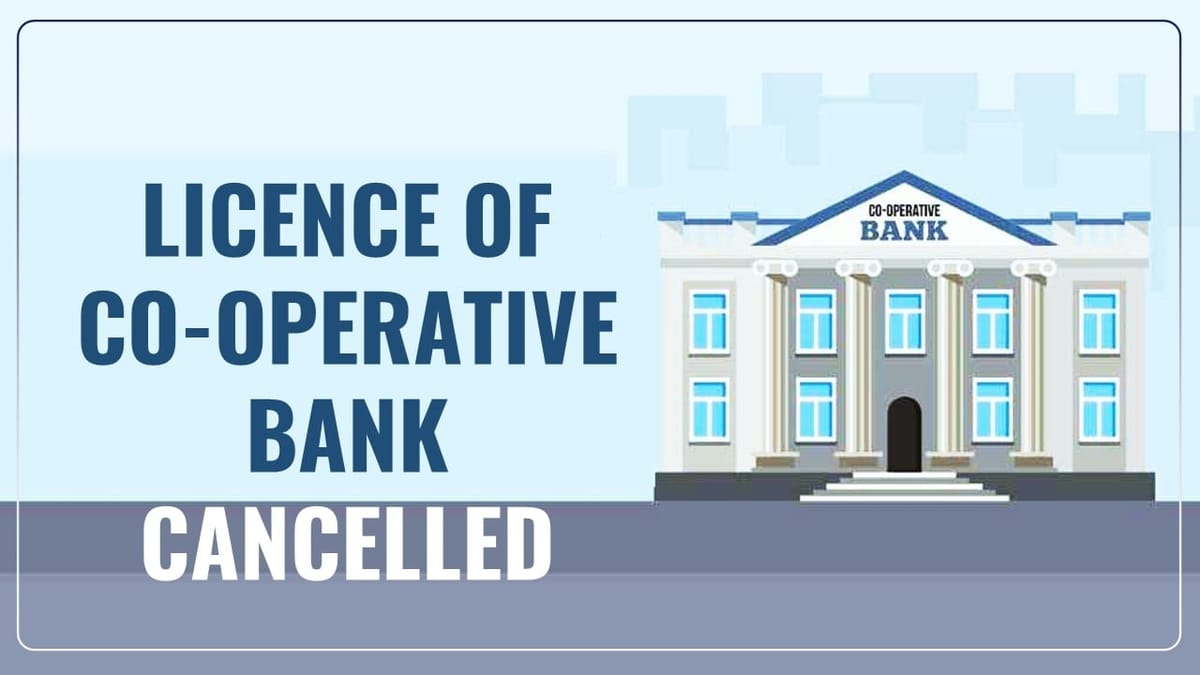 RBI cancels Licence of Nagar Urban Co-operative Bank; Know Reason