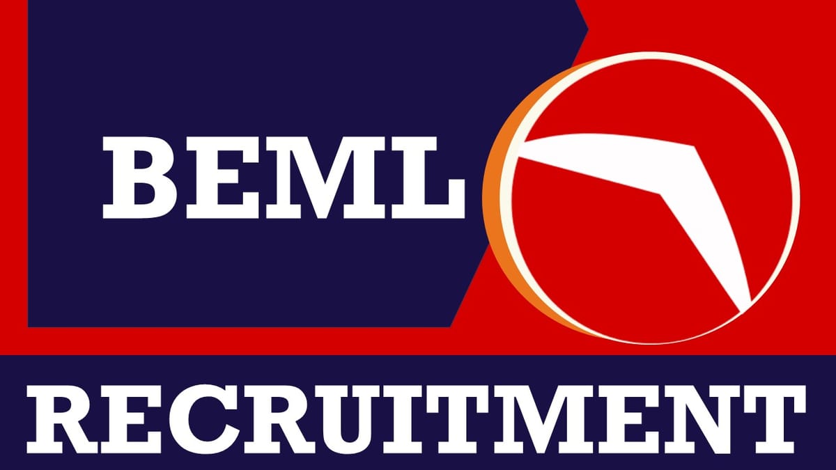 BEML Recruitment 2023: Monthly Salary Upto 140000, Check Post, Qualification, Age, Selection Process and How to Apply
