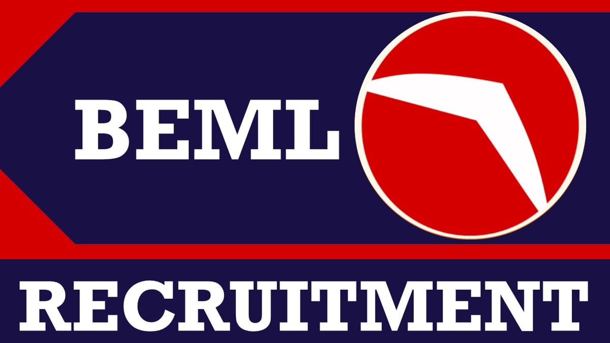BEML Recruitment 2023: Monthly Salary Up to 140000, Check Post, Age, Qualification and Interview Details