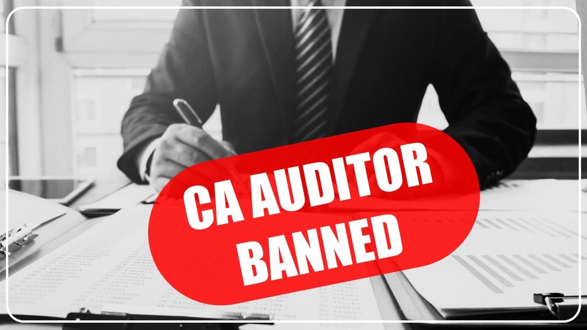 NFRA imposes 5-year ban on CA auditor for lapses