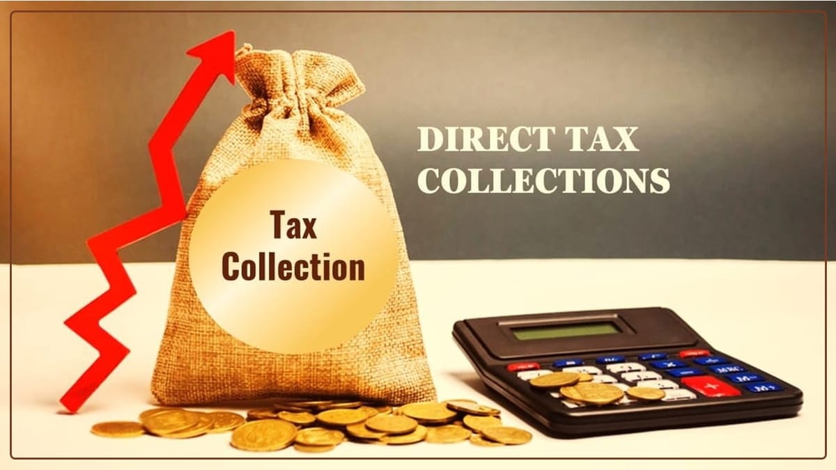 Gross Direct Tax Collections of Rs. 12.37 Lakh crore for FY 2023-24