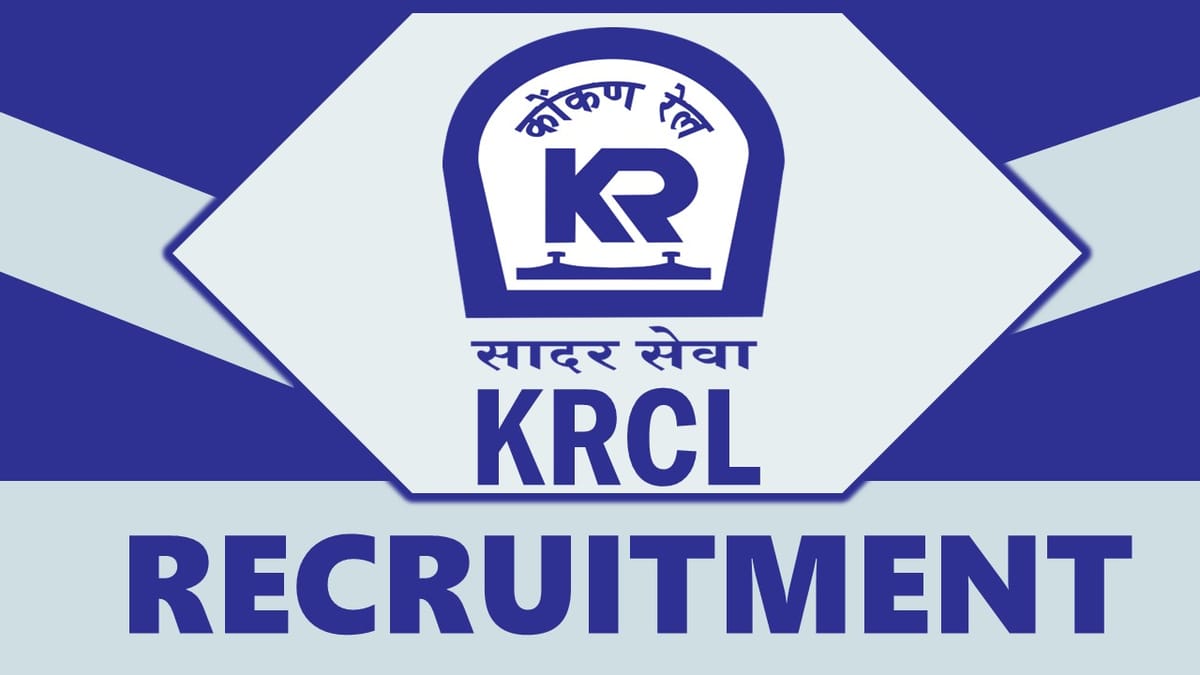 Konkan Railway Corporation Recruitment 2023: Monthly Salary Up to 56100, Check Vacancies, Post, Age, Qualification and Interview Details