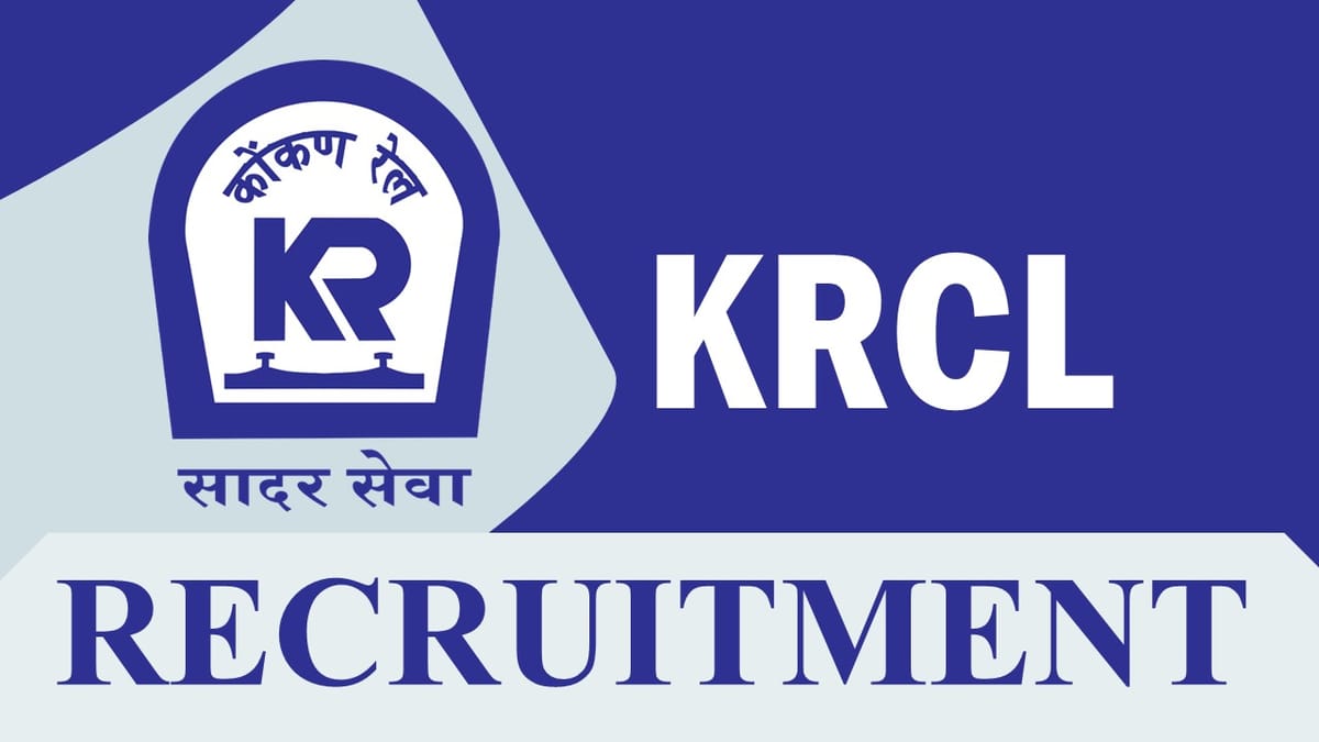 KRCL Recruitment 2023: Check Post, Vacancy, Salary, Age, Qualification and How to Apply