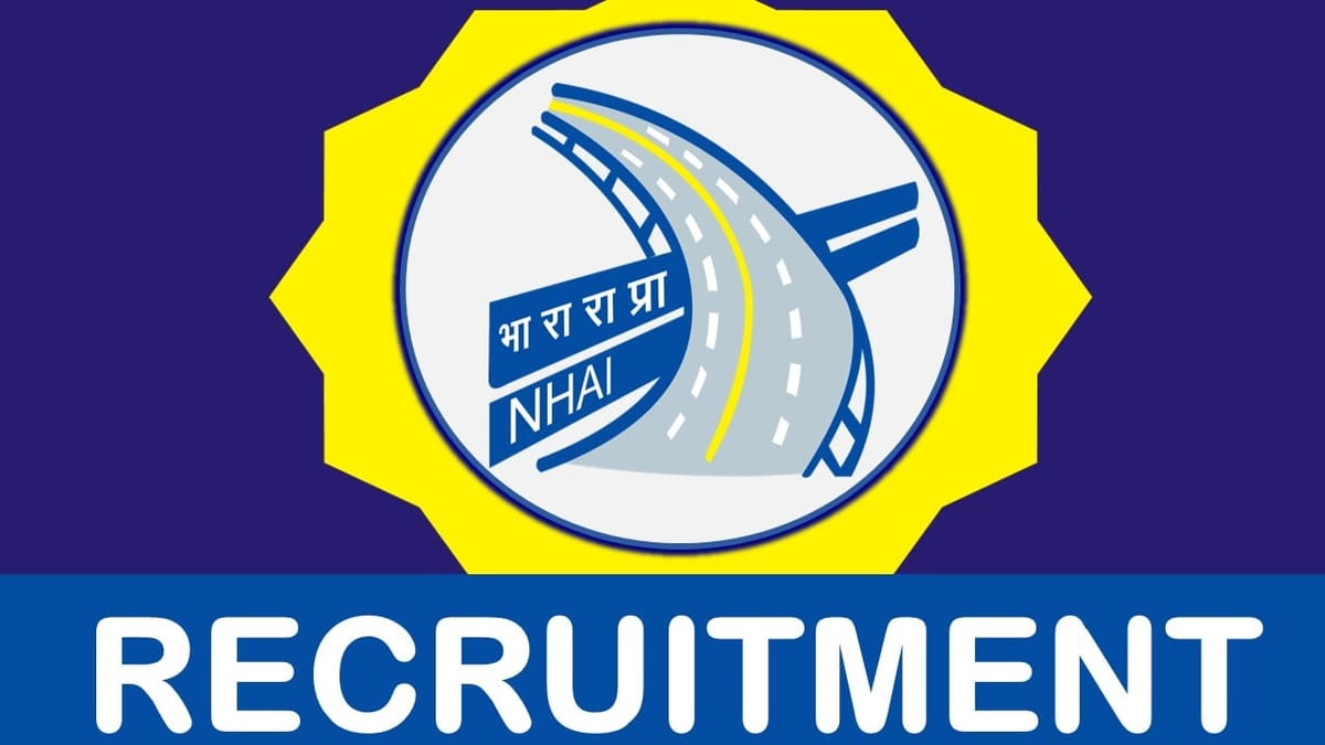 NHAI Recruitment 2023: Monthly Salary Up to 75000, Check Vacancies, Post, Age, Qualification and Other Vital Details