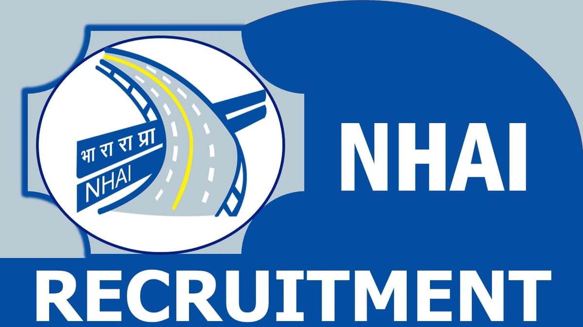 NHAI Recruitment 2023: Salary Up to 75000 Per Month, Check Post, Eligibility Criteria, and How To Apply