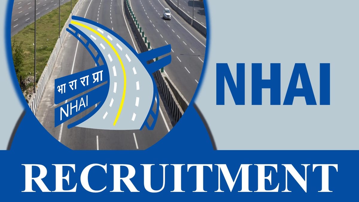 NHAI Recruitment 2023 for Post of Project Manager Sr Manager