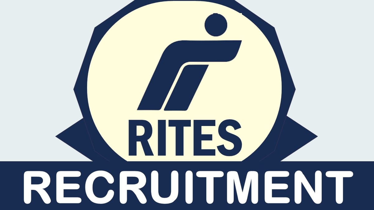 RITES Recruitment 2023: Check Post, Qualification, Salary and How to Apply