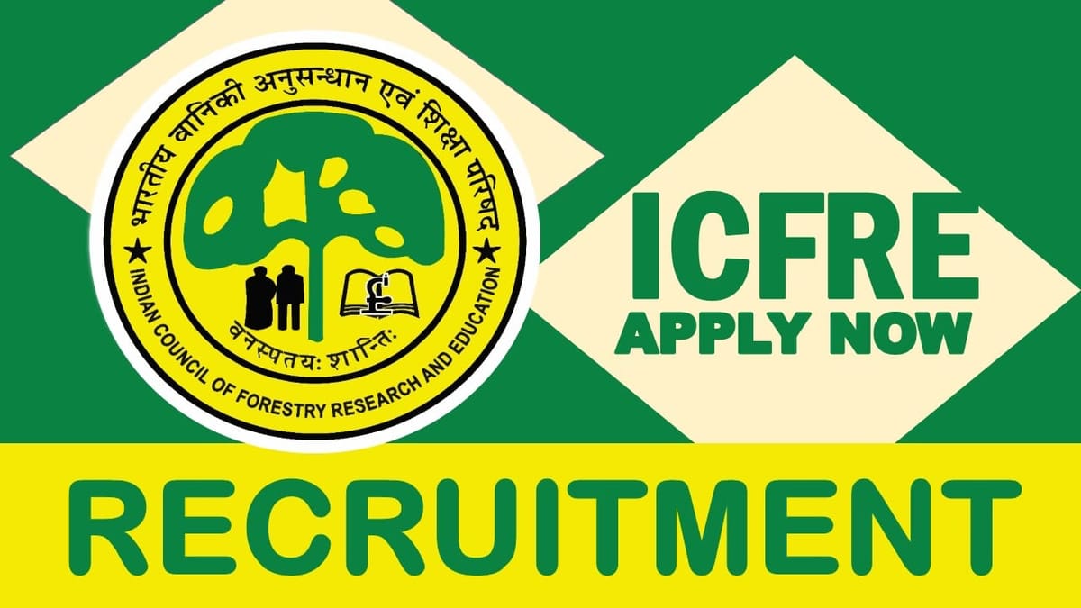 icfre Recruitment 2023 for JPF FA Various Posts