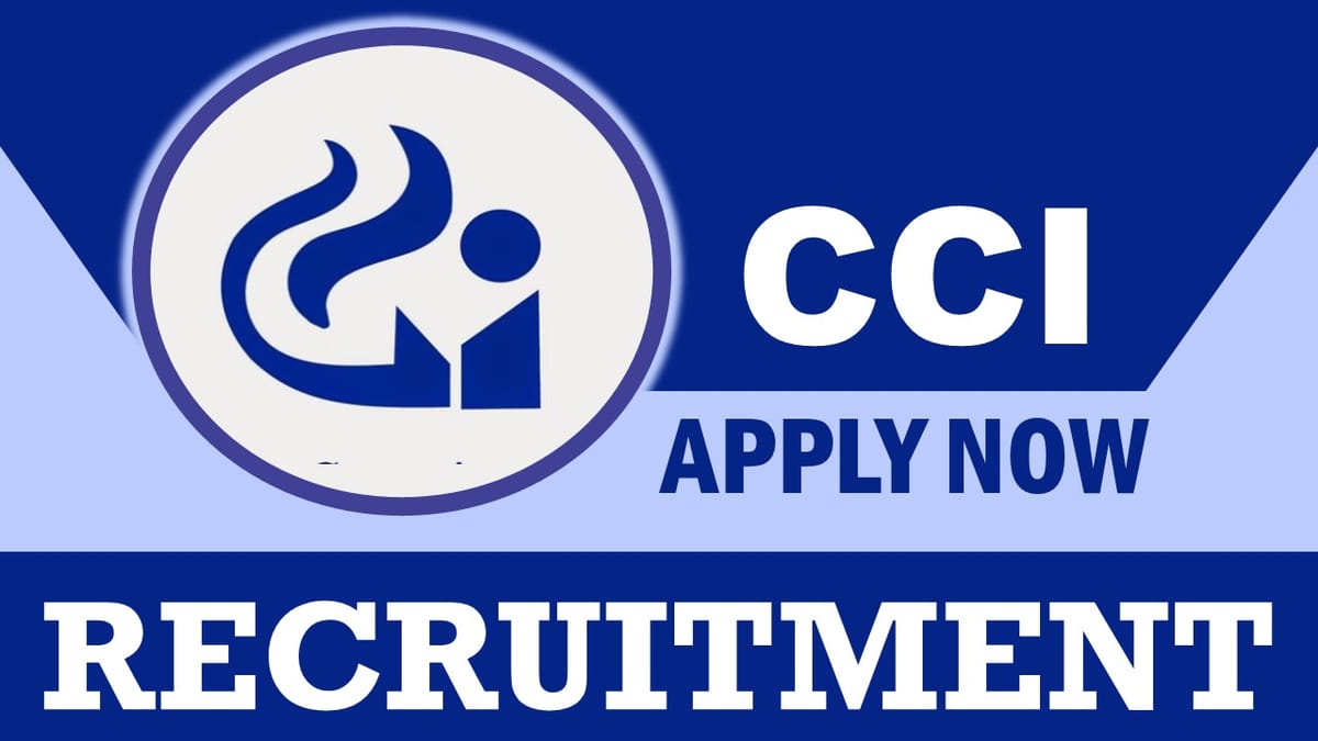 CCI Recruitment 2023: Monthly Salary Up to 50000, Check Vacancy, Post, Age, Qualification and Process to Apply