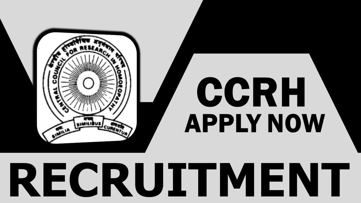 CCRH Recruitment 2023: Monthly Salary Upto 31000, Check Post, Qualification, Age, Selection Process and Other Information 