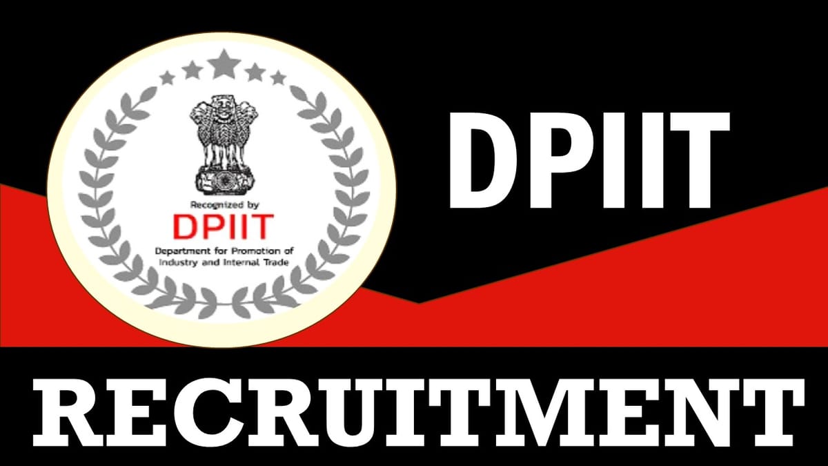 DPIIT Recruitment 2023: Monthly Salary Up to 1.00 Lakhs, Check Vacancy, Post, Age, Qualification and How to Apply