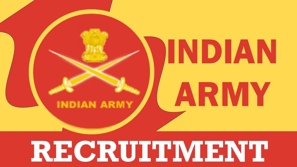 Indian Army Recruitment 2023: Check Post, Vacancies, Qualification, Age, and Process to Apply