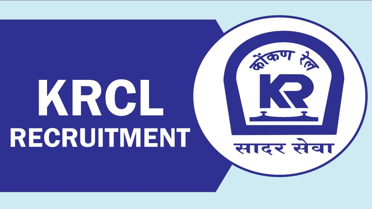Konkan Railway Recruitment 2023: New Notification Out, Check Post, Age, Qualification, And Interview Details
