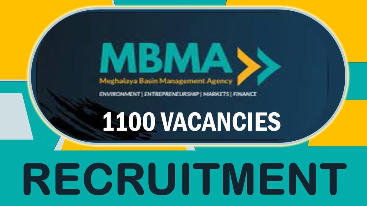 MBMA Recruitment 2023: Notification Out for 1100 Vacancies, Check Post, Qualification and Other Vital Details