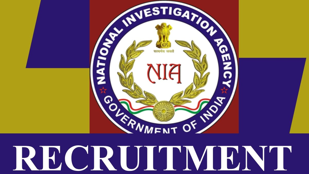 National Investigation Agency Recruitment 2023: Monthly Salary Up to 208700, Check Vacancies, Posts, Age, Qualification and Other Vital Details