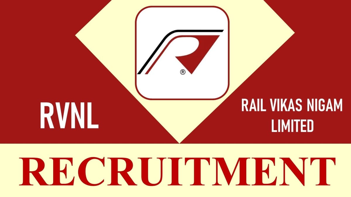 Rail Vikas Nigam Recruitment 2023: Check Post, Qualification, Age Limit, Salary and Application Procedure