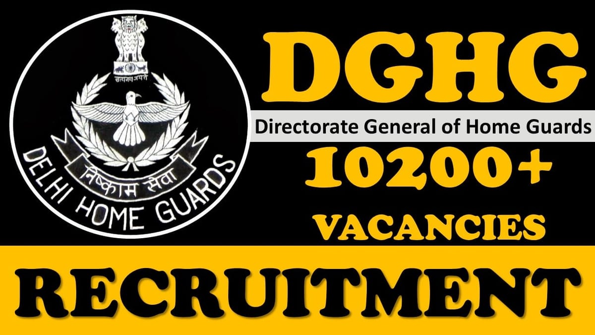 DGHG Recruitment 2024: New Notification Out With Mega Vacancies, Check New Opportunities, Age, Qualifications, Salary and Other Vital Details