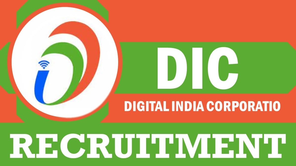 DIC Recruitment 2024: Check Posts, Qualification, Vacancies, and Other Details