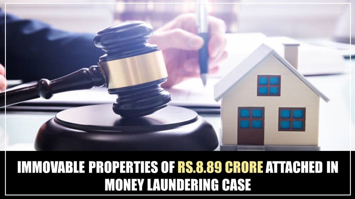 ED attached Immovable Properties worth Rs.8.89 crore in Illegal Online Satta Matka Betting