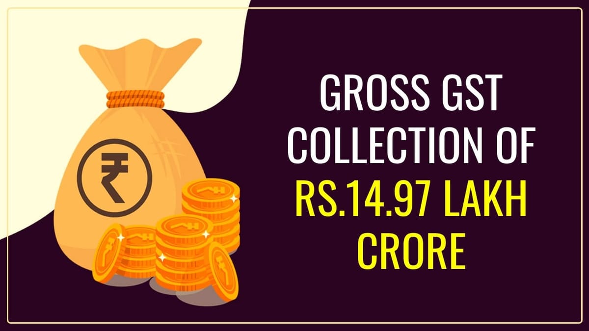 Gross GST Collection of Rs.14.97 lakh crore during April to December 2023