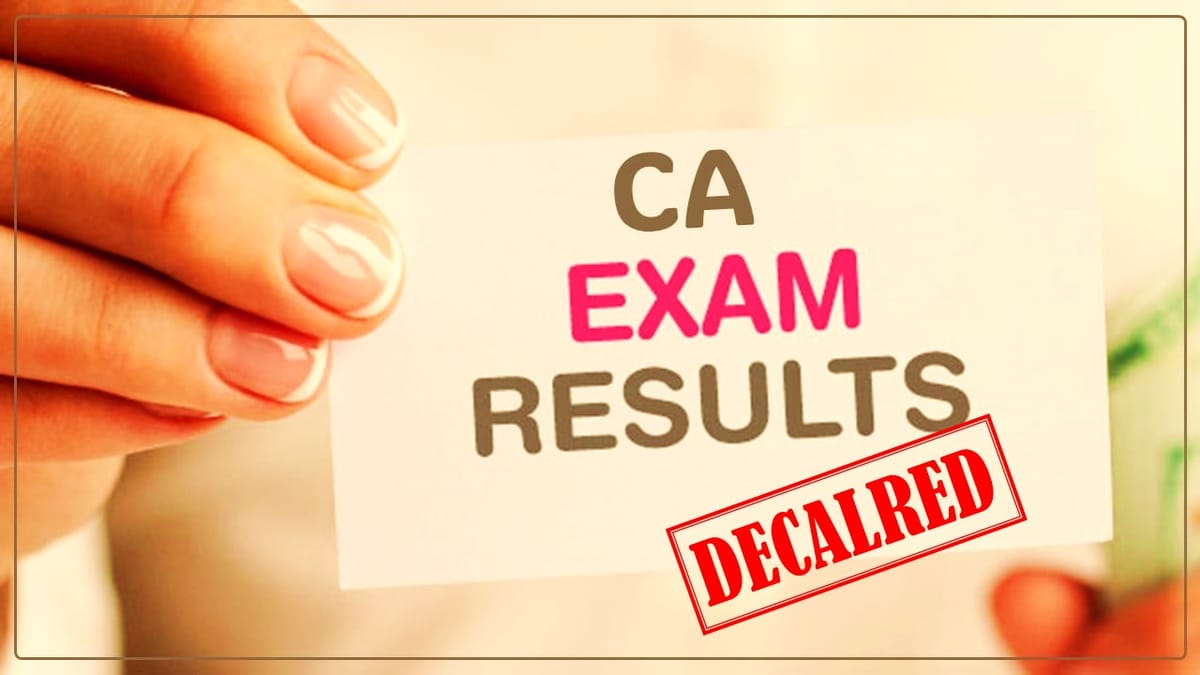 ICAI declared the result of CA Final and CA Inter Exam Nov 2023; Know CA Exam Pass Percentage