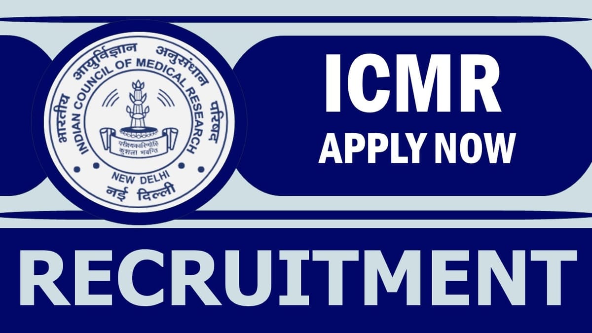 ICMR Reccruitment 2023 for 07 Post