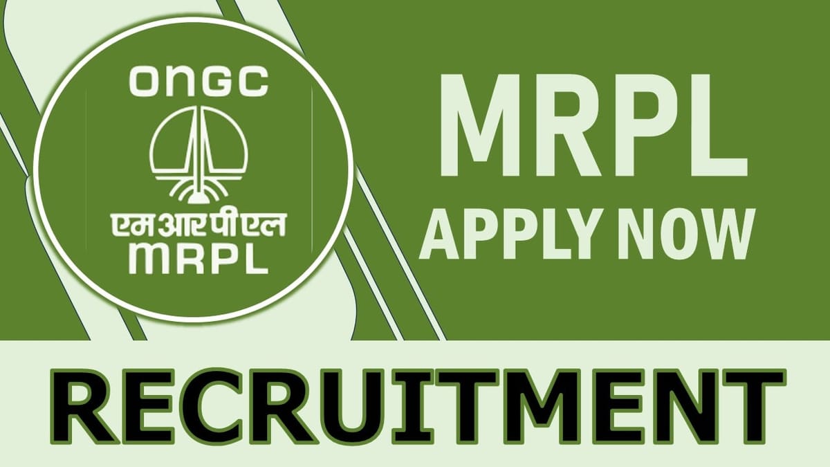 Mangalore Refinery and Petrochemicals Recruitment 2024: Monthly Salary Up to 220000, Check Posts, Age, Qualification and How to Apply
