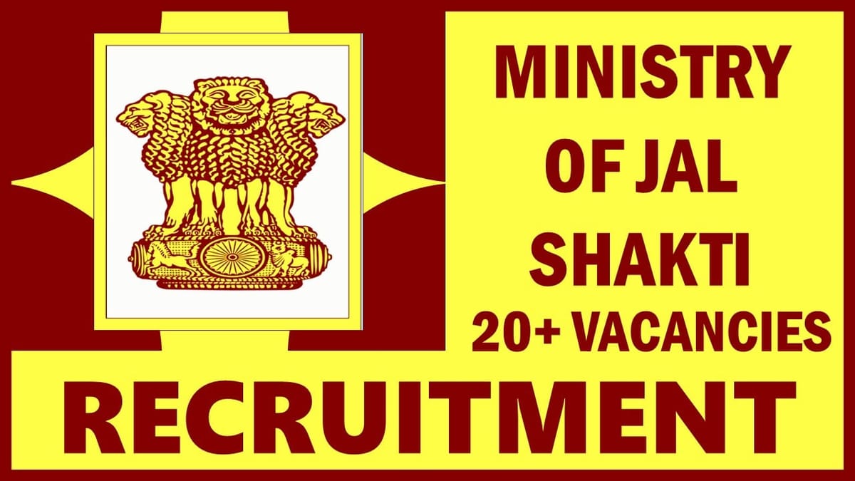 Ministry of Jal Shakti Recruitment 2024: New Opportunity Out, Check Post, Age, Qualification, Experience and Other Vital Information