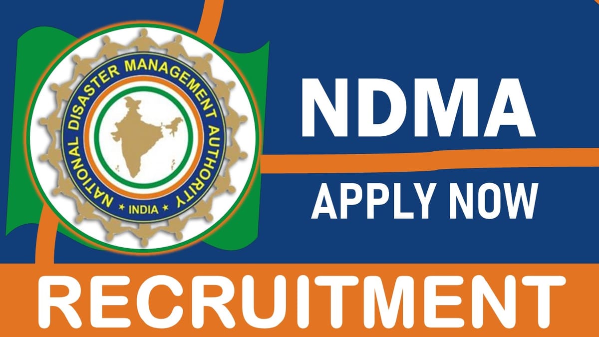 National Disaster Management Authority Recruitment 2024: Check Posts, Qualification, Salary and Other Important Details