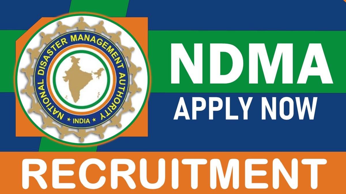 NDMA Recruitment 2024: Monthly Salary Up to 65000, Check Vacancies, Posts, Age, Qualification and Process to Apply