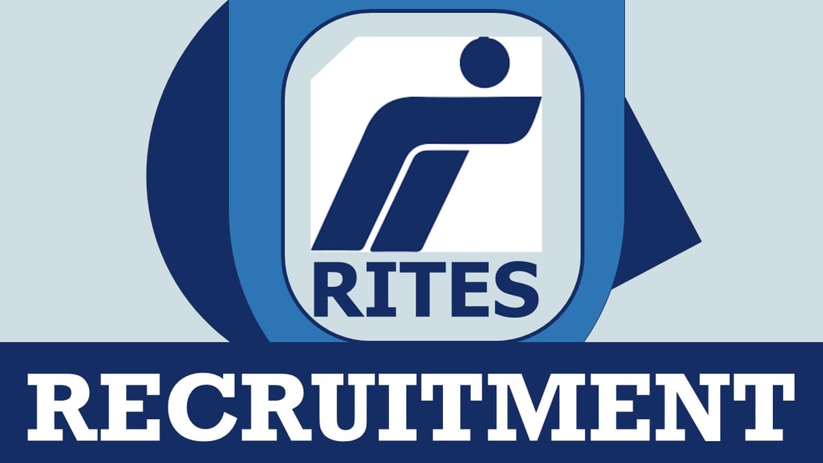 RITES Recruitment 2024: Monthly Salary Upto 140000, Check Post, Qualification, Age, Experience and Applying Procedure
