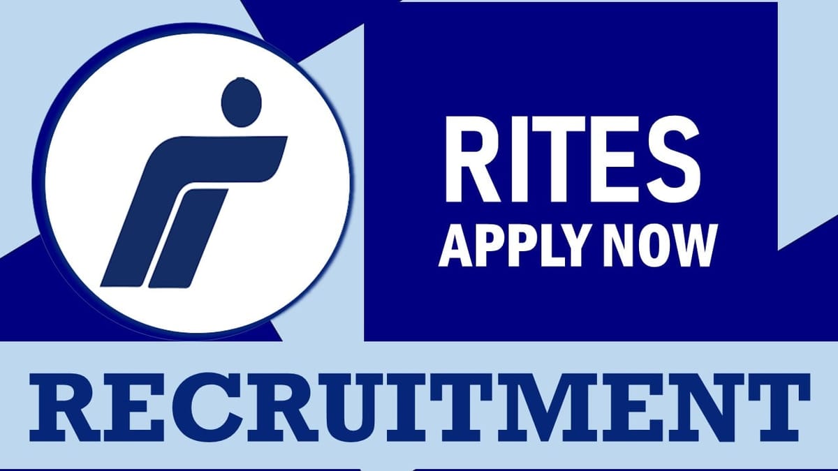RITES Recruitment 2024: Salary Up to Rs.160000 Per Month, Check Posts, Vacancies, Age, Qualification and Interview Details
