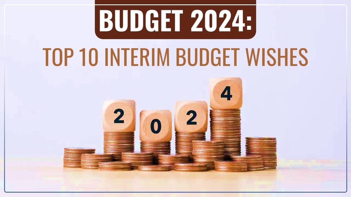 My Top 10 Interim Budget Wishes