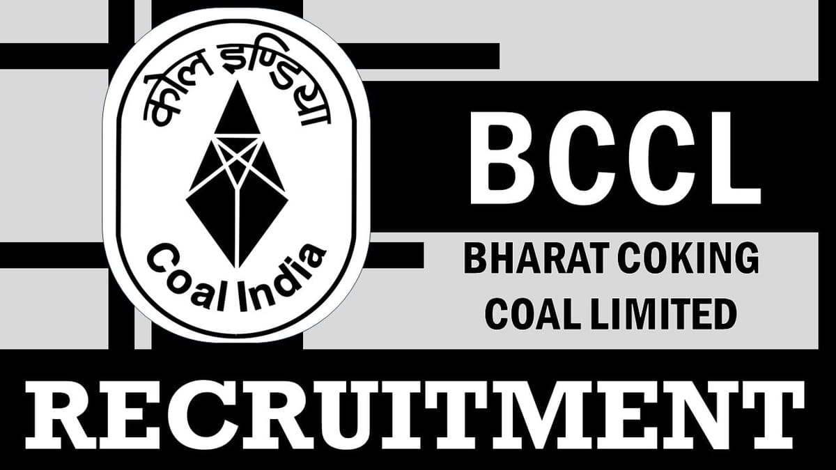 BCCL Recruitment 2024 Check Post, Vacancies, Age, Pay Scale