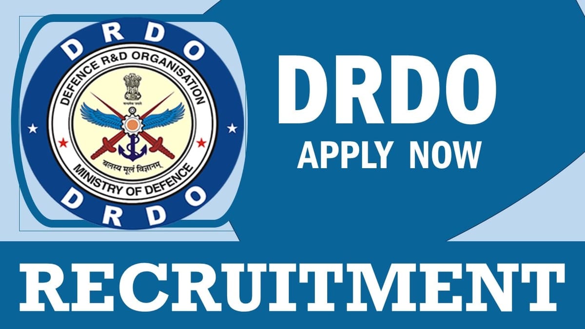 DRDO Recruitment 2024: Notification Out, Check Post, Salary, Age, Qualification and How to Apply
