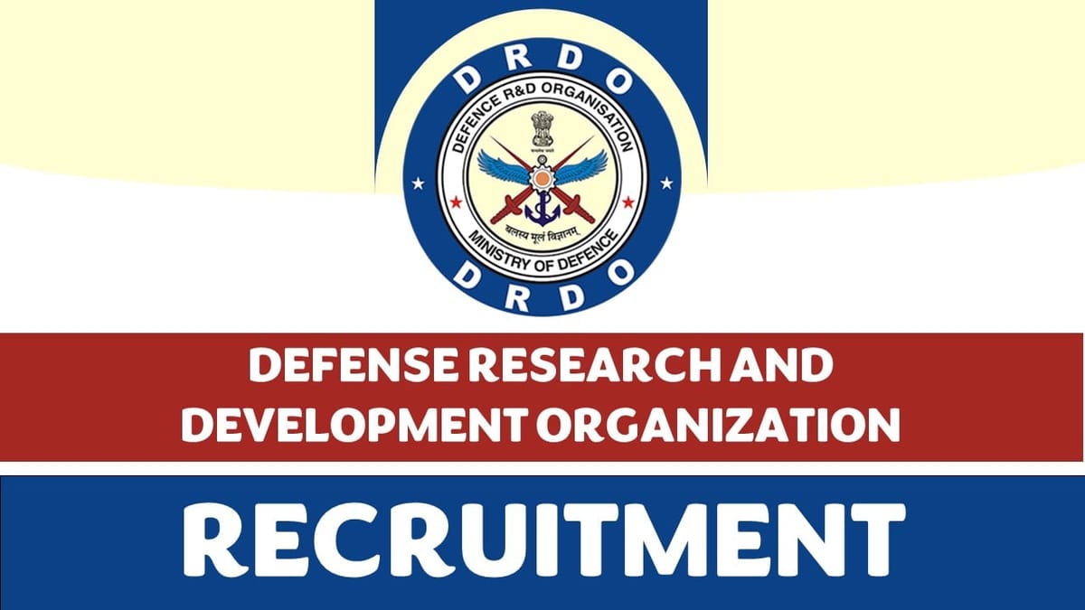 DRDO Recruitment 2024: Apprentices Notification Out, Check Posts, Age, Qualification, and Other Imp Details
