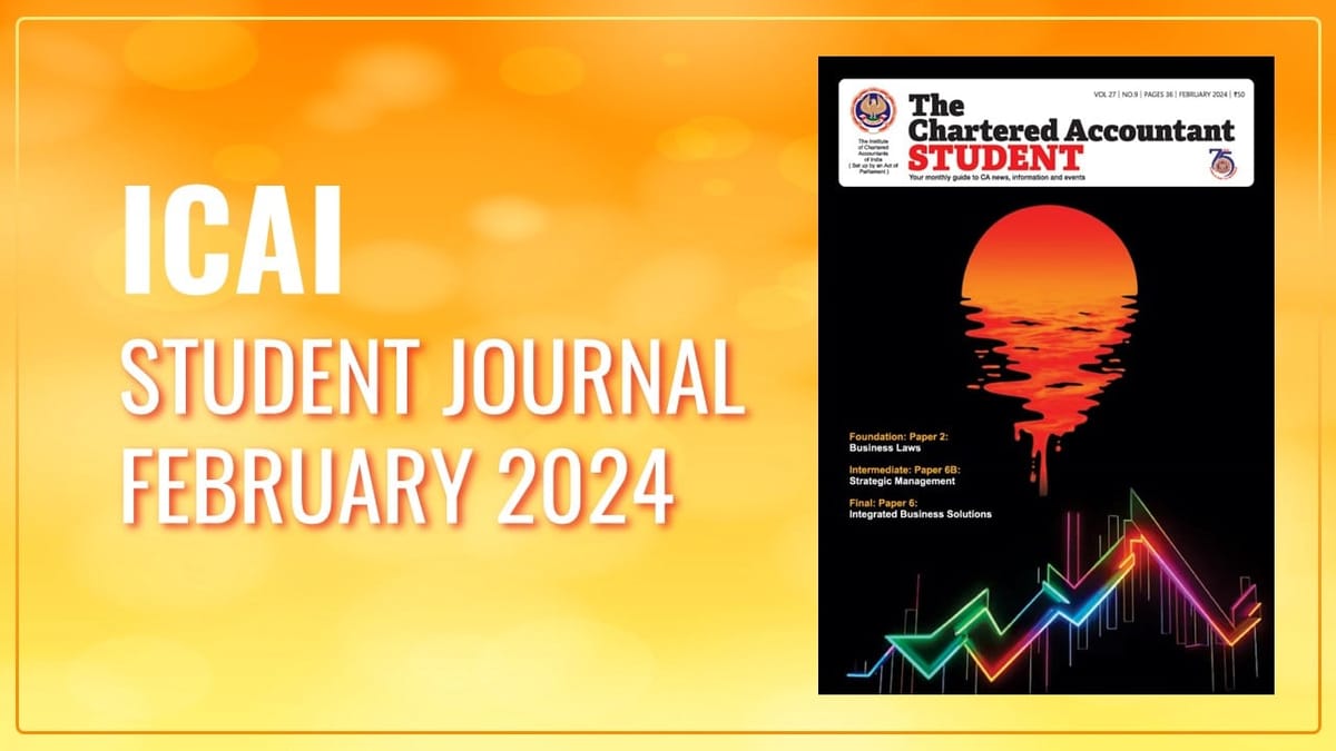 Download ICAI Student Journal February 2024