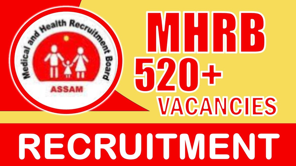 MHRB Recruitment 2024: Notification Out for 520+ Vacancies, Check Posts, Age Limit, Application Fee and How to Apply