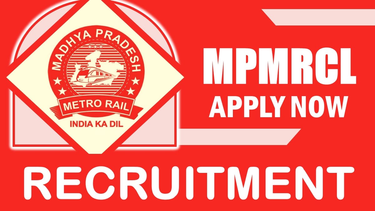 MPMRC Recruitment 2024: Monthly Salary upto 160000, Check Post, Vacancies, Qualification, Experience and How to Apply