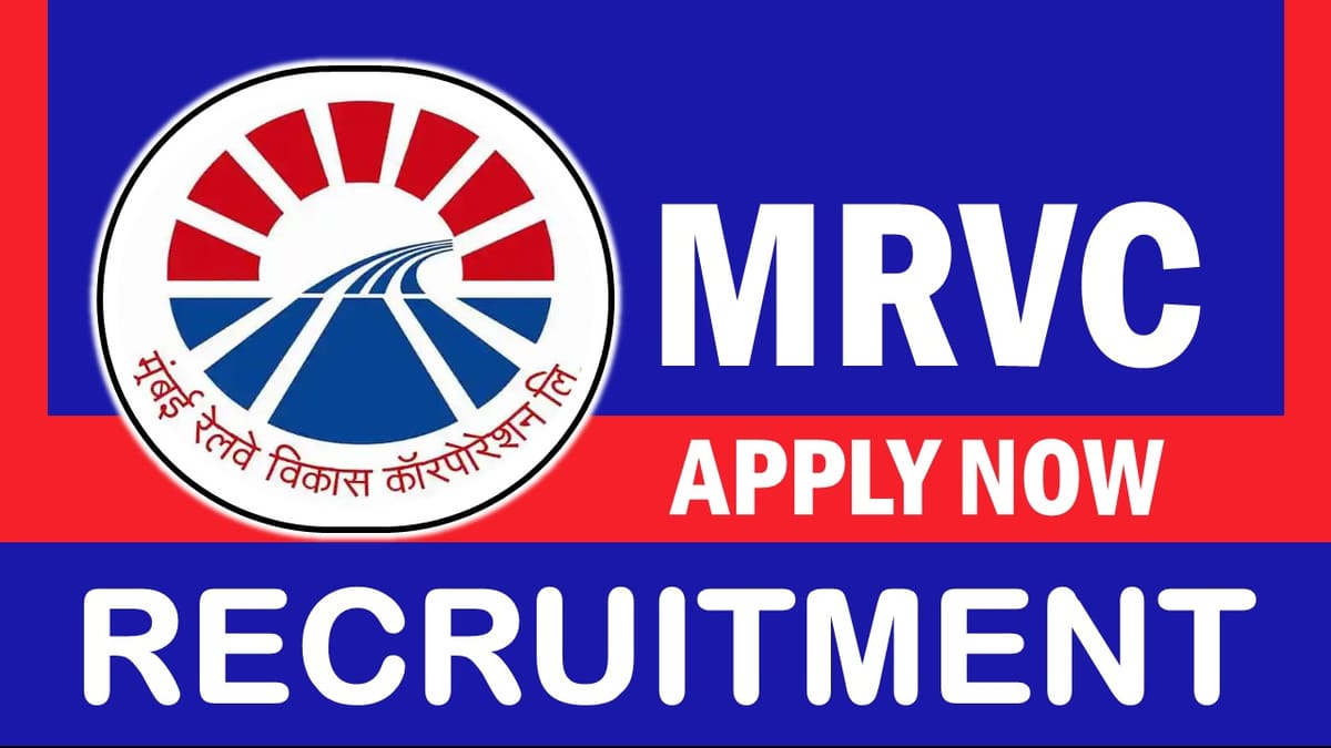 MRVC Recruitment 2024: Check Post, Qualification, Tenure, Age and Other Important Details