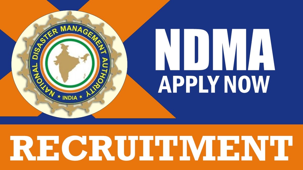 NDMA Recruitment 2024: Salary Up to 175000 Per Month, Check Vacancies, Posts, Age, Qualification and Application Procedure