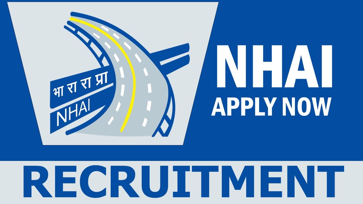 NHAI Recruitment 2024: Notification Out, Check Post, Salary, Age, Qualification and How to Apply