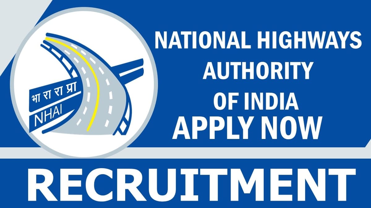 NHAI Recruitment 2024: New Opportunity Out, Check Post, Salary, Age, Qualification and How to Apply