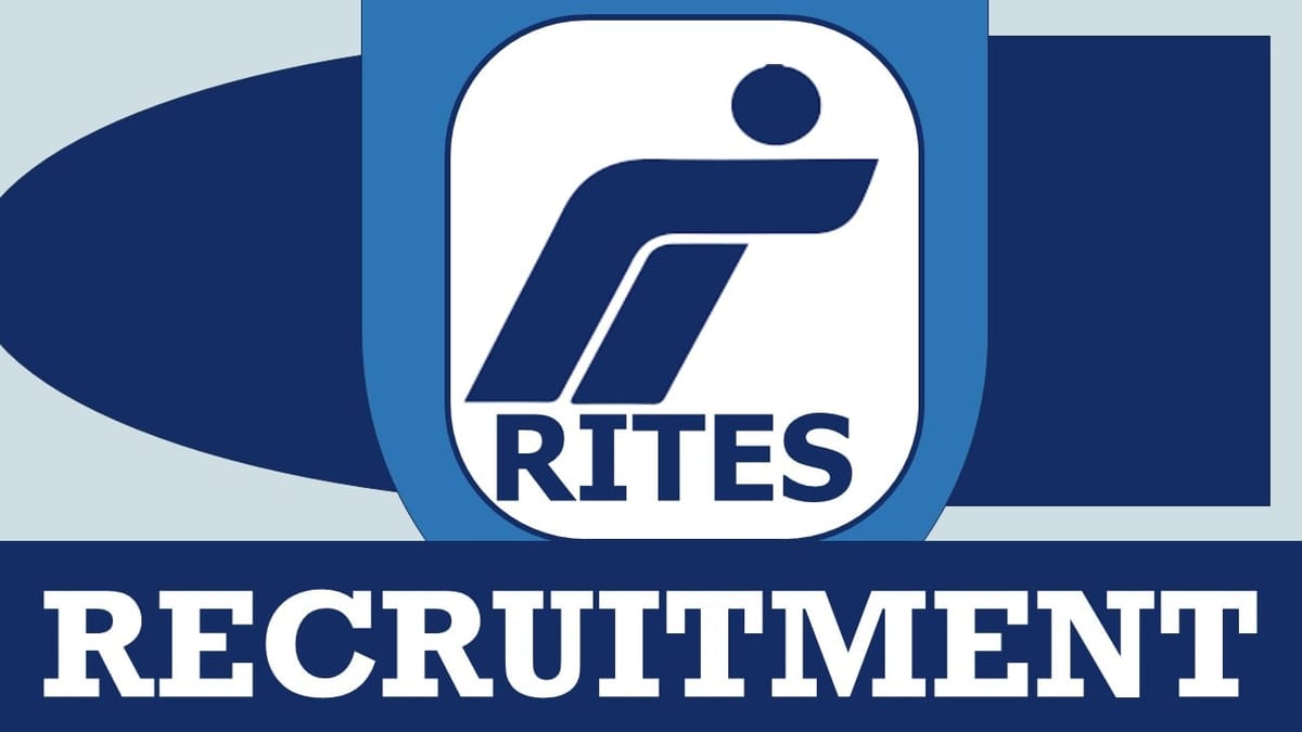 RITES Recruitment 2024: Check Post, Qualification, Age Limit, Salary and How to Apply