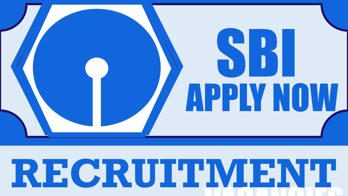 SBI Recruitment 2024 New Notification Out, Check Post, Qualification
