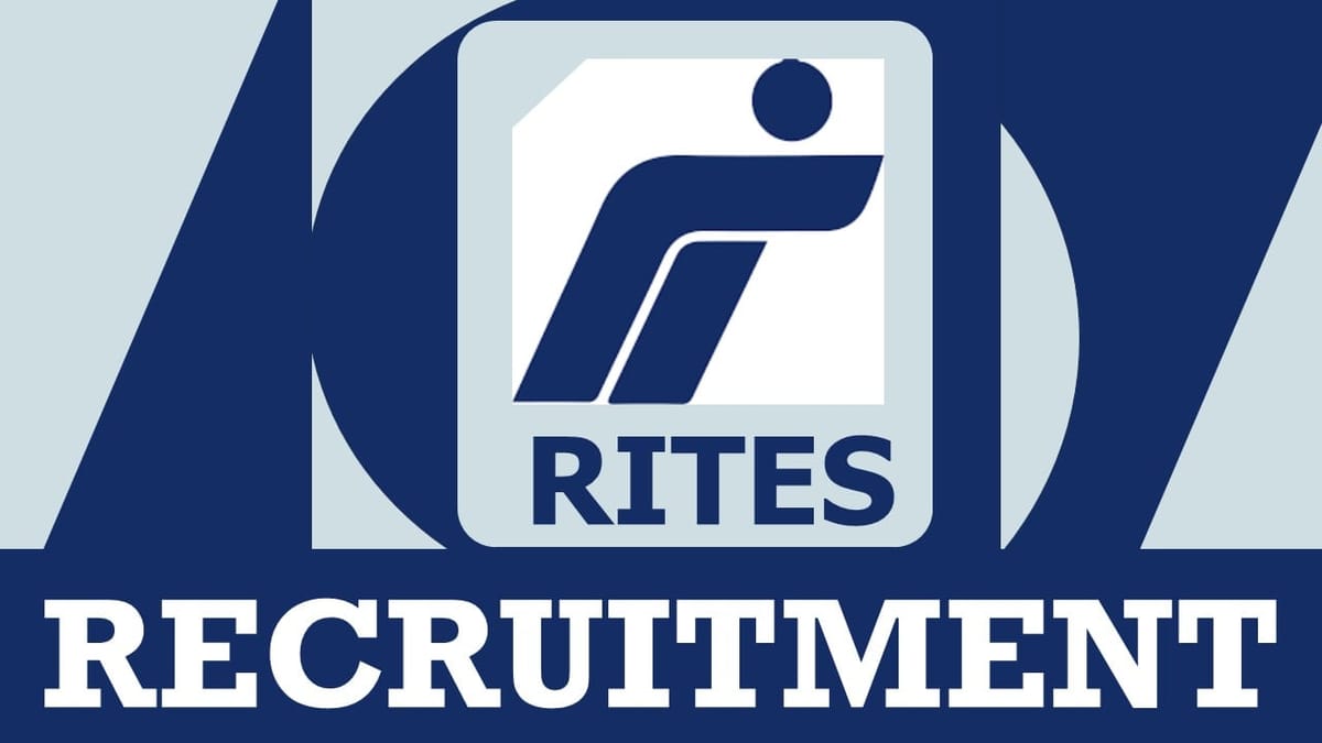 RITES Recruitment 2024: Check Post, Vacancies, Salary, Age, Qualification and Further Information