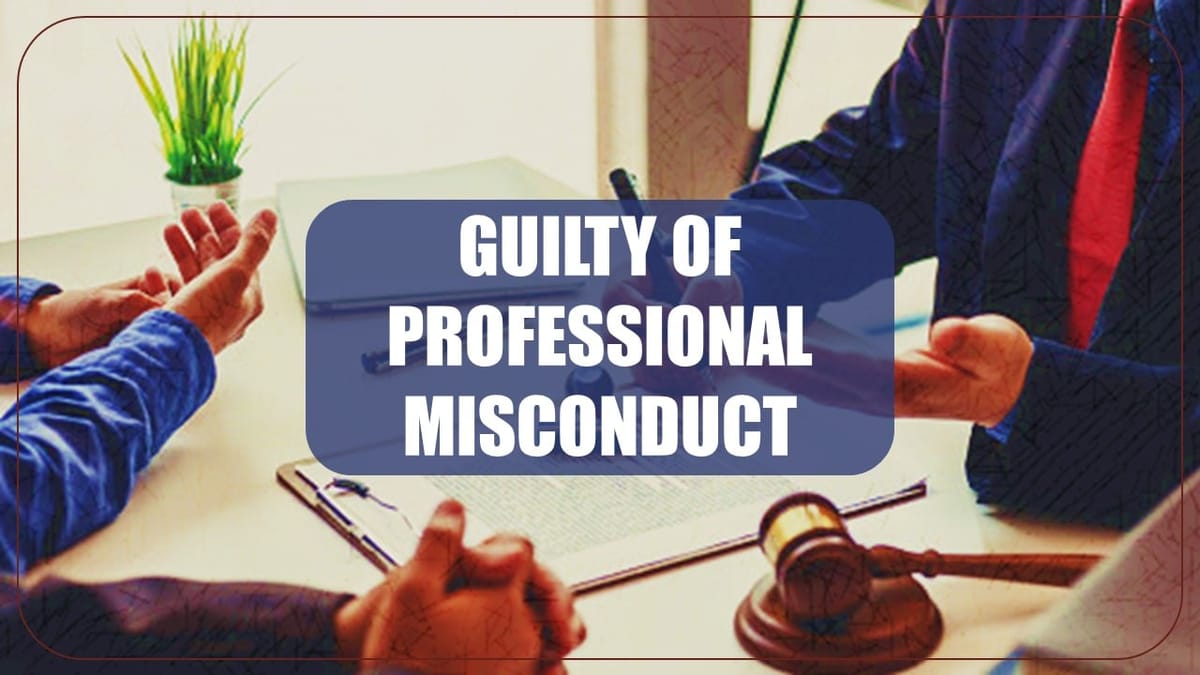 CA Guilty of Professional Misconduct for using Abusive Language [Read Order]